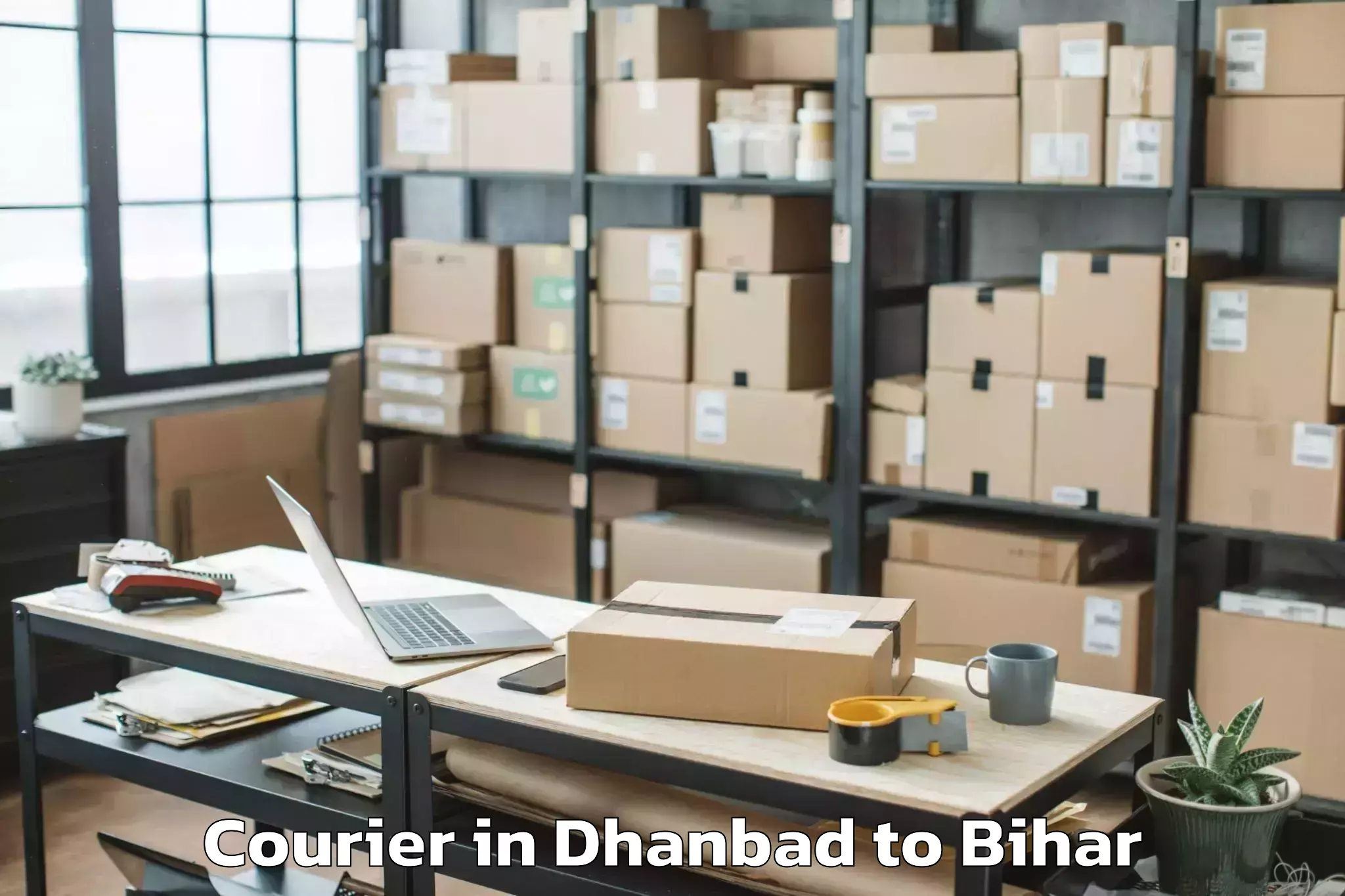 Reliable Dhanbad to Akbar Pur Barari Courier